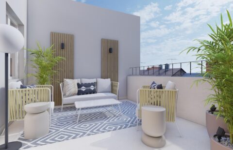 Montera 14 Ático con terraza.